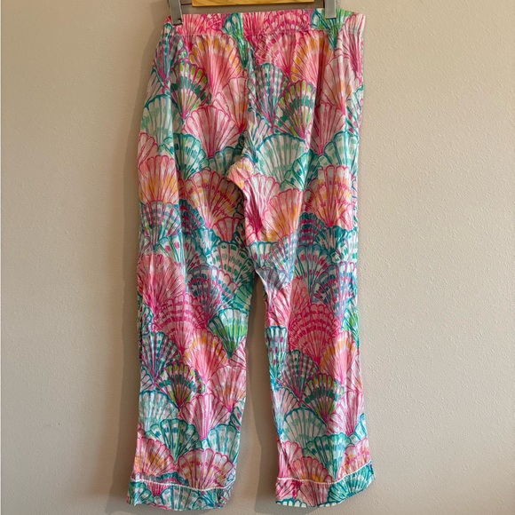 Lilly Pulitzer Pajama Pants Loose-Fit Cotton ‘Oh Shello’ Women’s XL Vacation - Picture 5 of 8